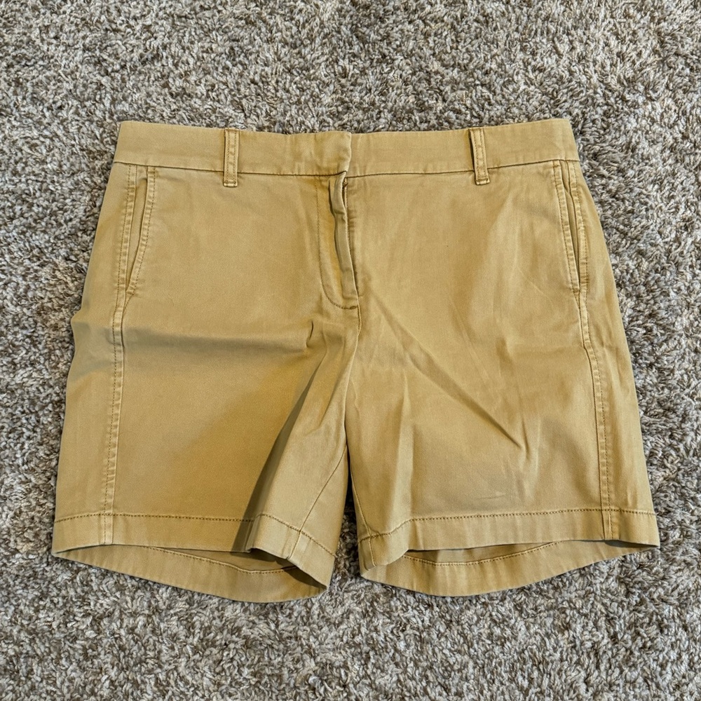 J. Crew 7” stretch chino short in honey brown NEW with Tags